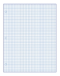 School Smart 3 Hole Punched Double Sided Punched Grid Paper 8 1