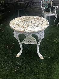 Small Round Cast Iron Garden Table With