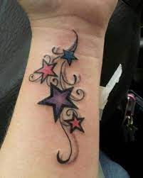Star tattoos are popular tattoo designs for women as well as men. 30 Hottest Star Tattoo Designs Pretty Designs Tattoo Designs Wrist Star Tattoo Designs Star Tattoo On Wrist