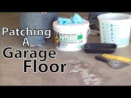 patching cement garage floor you