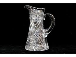 Vintage Cut Crystal Water Pitcher