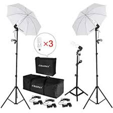 Craphy 3 X 45w 5500k Umbrellas Softbox Continuous Lighting Kit Photography Camera Accessories Others On Carousell