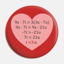 Equation Of Love Math Pin Teepublic
