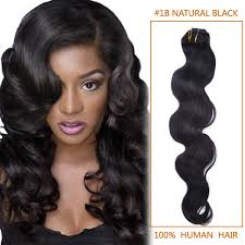 20 Inch 1b Natural Black Body Wave Indian Remy Hair Wefts