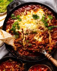 cheesy mexican beef and bean bake