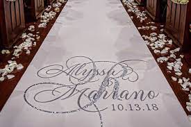 custom non slip fabric aisle runners l