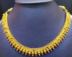 22k yellow gold necklace chain indian