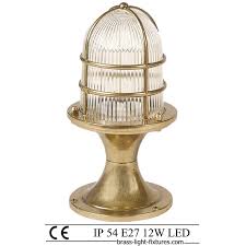 nautical style lights brass column lamp