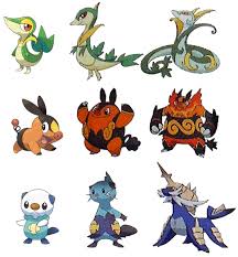 Starters From Black And White Pokemon Evolutions Chart