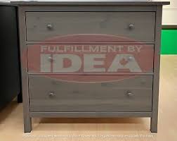 Ikea Hemnes Gray 3 Drawer Chest Dresser