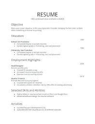Resume Formats For It Freshers Image Result For Simple Format For