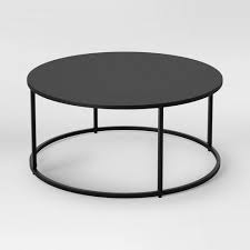 Black Iron Round Coffee Table 54