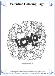 We live in a world. Valentines Day Coloring Pages