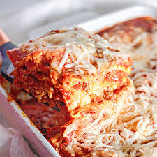clic lasagna with cote cheese