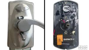 a schlage lock with a dead battery