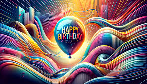 happy birthday balloon hd wallpaper for