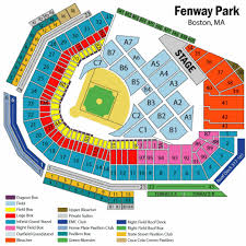 Fenway Park Seating Chart Fenway Park Boston Massachusetts