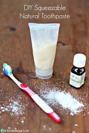 diy squeezable natural toothpaste a
