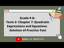 9a Mid Chapter Quiz Quadratic