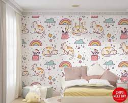 Rainbow Children S Room Wallpaper Wall
