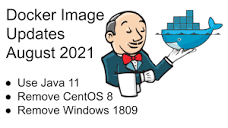 Docker images use Java 11 by default