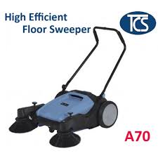 walk behind hard floor sweeper machine