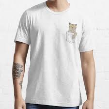 Find the natural crease of your waist by bending to one side. Cat Pocket Middle Finger T Shirts Redbubble