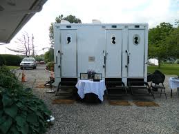 Restroom trailer rental prices vary depending on the level of luxury. White Glove Restrooms Rentals The Knot