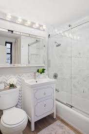 Long Beveled Bathroom Mirror Over Sink