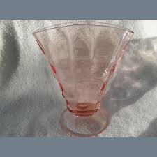 vintage pink depression glass pattern
