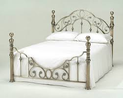 Double Bed Frame Only Antique Brass