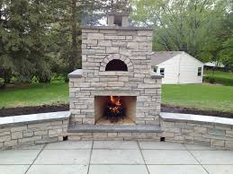 Outdoor Fondulac Stone Fireplace And