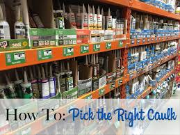 How To Pick The Right Caulk The Craftsman Blog