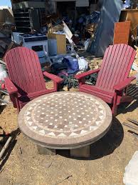 beautiful mosaic round table and wooden