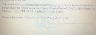 Solved Calculate The Heat Of Combustion