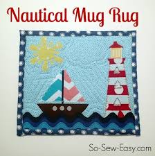 nautical mug rug am i in fashion