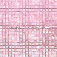 Rainbow Iridescent Pink Glass Mosaic
