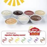 What sauces does Krispy Krunchy chicken have?