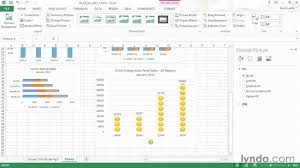 Excel Tutorial Building An Infographic Using A Picture Fill Lynda Com
