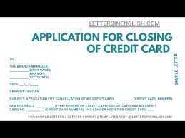 credit card cancellation application