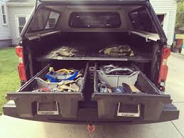 decked truck bed storage for travel and