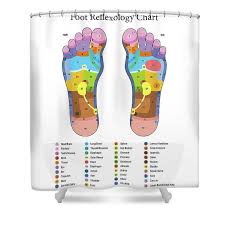 Foot Reflexology Table Shower Curtain