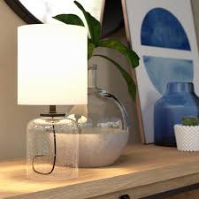 Seeded Glass Mini Accent Lamp