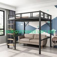Single Queen King Loft Bed Furniture