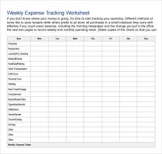 Easy To Use Weekly Personal Expense Tracking Template For
