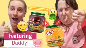 Baby food is any soft, easily consumed food other than breastmilk or infant formula that is made specifically for human babies between four and six months and two years old. Baby Food Tasting With Daddy Ddlg Abdl Youtube