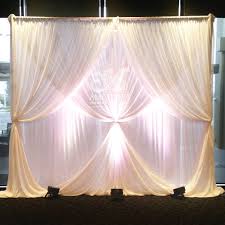 2 Layer Curtain Ties Wedding Backdrop With Lights Poa Wedding Table Backdrop Ideas Wedding Reception Backdrop Wedding Party Table Backdrop
