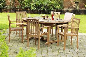 Oval Extending Dining Table Set 6