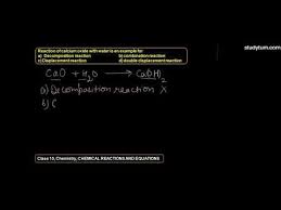 reaction of calcium oxide with water is