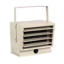 Convection garage heaters have heating elements or flames that warm the air inside the heater. Fahrenheat 5 000 Watt Unit Heater Fuh54 The Home Depot